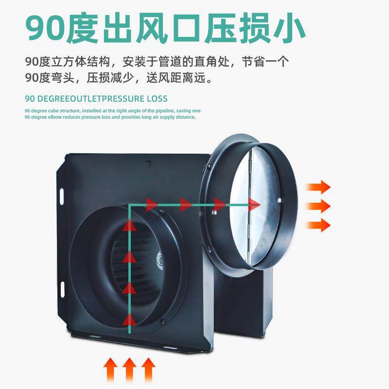 抽MNE油风机厨房烟用金离心涡轮分属体式风机换气管道排气扇大家