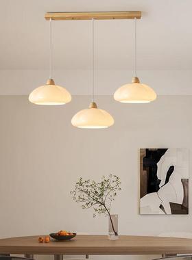 原木风餐厅吊灯中古奶油南瓜灯BTY室复vi风ntage卧床头古吊灯