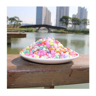 庭院装景观彩色装饰石安环保染色路铺材料儿675童面区全胶粘砾石