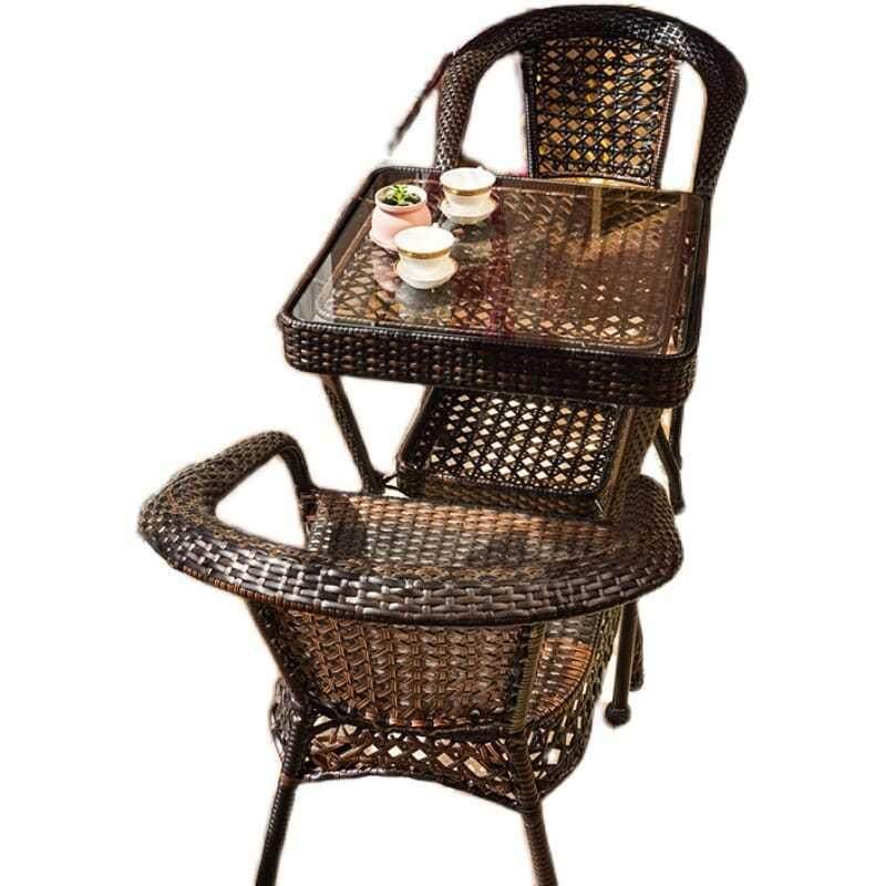 阳台d6565654椅茶桌椅藤三件套组合正方形茶桌庭室藤院滕椅子外编,商业/办公家具,商用藤编家具,淘宝优惠券,粉丝福利购,淘宝优惠卷