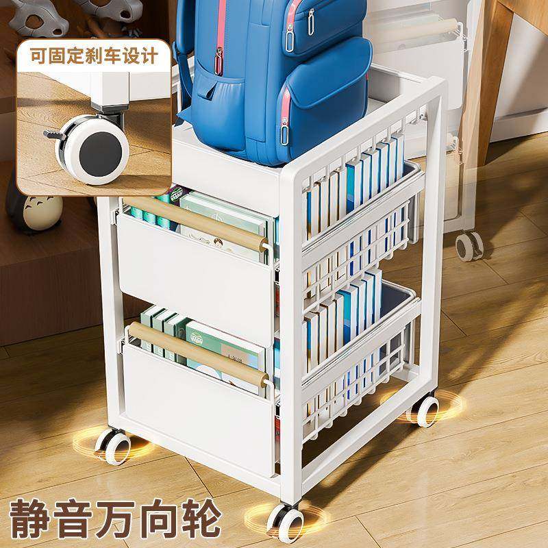 带轮可架动包置物架家用lz-1162移书书桌书本放置书架收纳柜小推,收纳整理,书桌收纳置物架,淘宝优惠券,粉丝福利购,淘宝优惠卷