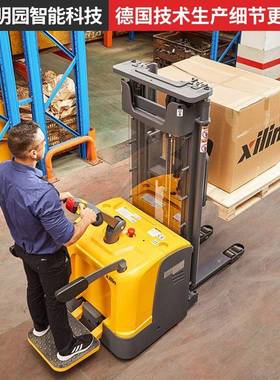 西JXO林叉车驾式站电动堆垛车CDD5升K-II1I降叉车机卸货车堆高车