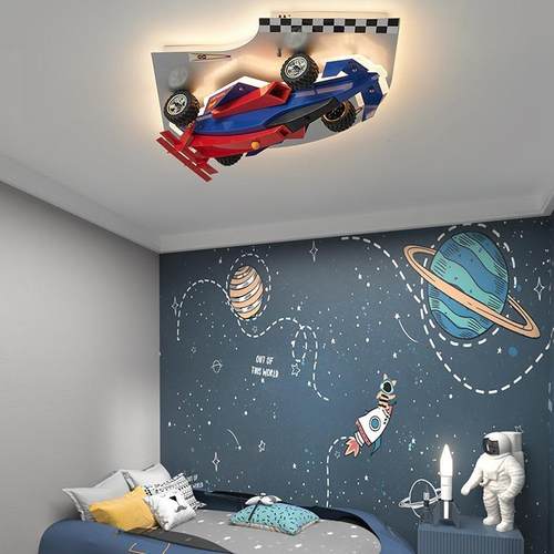 男孩卧灯室F1方程式赛车灯儿童房车装汽饰78870车汽模型书房灯