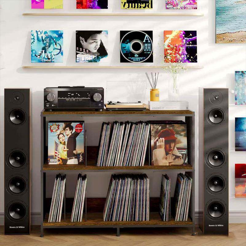 工业风铁木zl0610-4置架加粗钢管木承重0榉0k客厅书房可1拆物卸组