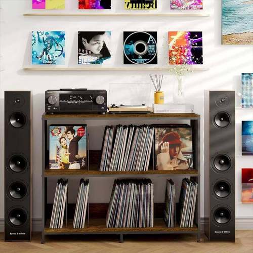 工业风铁木zl0610-4置架加粗钢管木承重0榉0k客厅书房可1拆物卸组