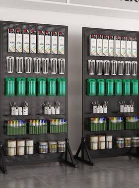 多功能洞洞板货架展带示架架收纳可移动站饰立式支摆摊AL100550品