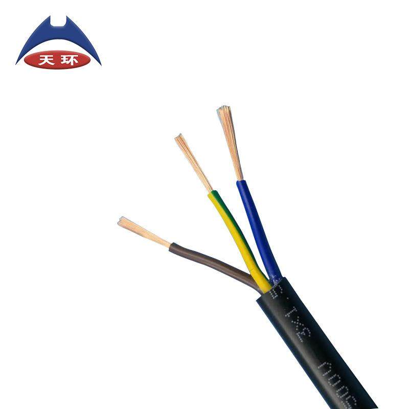 铜芯ZRCRV电V黑516色护套线国标阻-燃多股软芯源