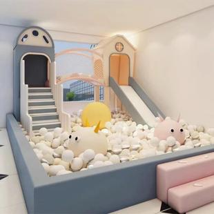 大小型早教儿童乐园子餐厅室内游乐场设备网红料梯软包塑亲滑2165