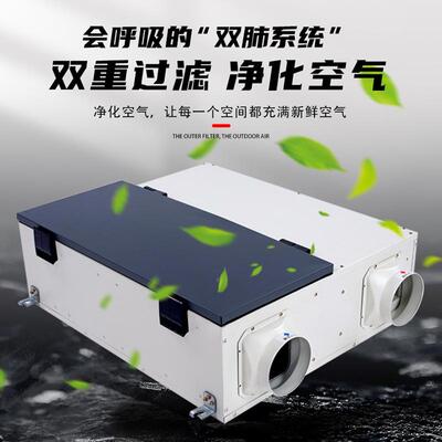 全交换新风双机商用用室热内冷热交TZC换机向流新风家换气机