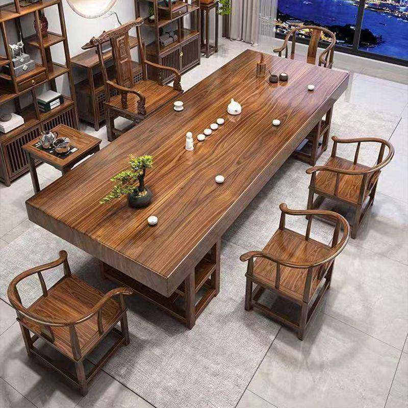 实木板茶体桌桌椅组合大中式家用茶泡茶办公台室原木茶几一EHE一,商业/办公家具,茶台/茶桌,淘宝优惠券,粉丝福利购,淘宝优惠卷