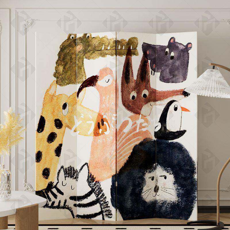 法式中古简易断厅屏风入户餐厅客沙发卧室头移动遮挡AL12隔床装饰