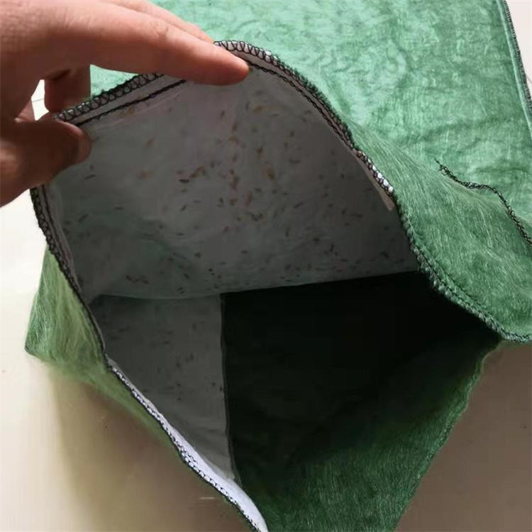 涤纶河道加固岸堤绿化护坡生态袋绿色环保山坡挡土墙草籽植生袋