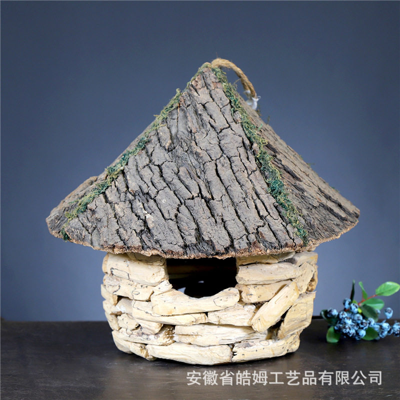 厂家销售手工制作个性设计鸟窝鸟巢摆件挂件家居民宿酒店家居装饰