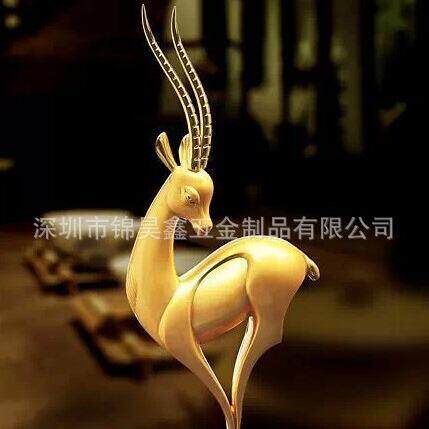 新款金属工艺品摆件简约现代饰品雕塑金属动物摆件造型