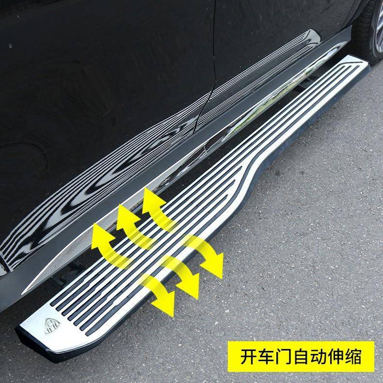 适用于13-19年奔驰GL/GLS改装迈巴赫款电动踏板自动伸缩加宽加厚
