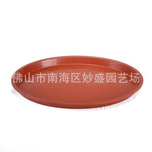 椭圆形大号塑料底碟红黑白色花托加厚接水盘椭圆花盆底座托盘