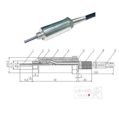 氮化硅陶瓷电热塞电热元件点火器GTTK20E4B/GTCQ-D23C24V71