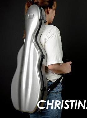 VB12-44银灰色小提琴琴盒4/4尺寸专业小提琴盒子