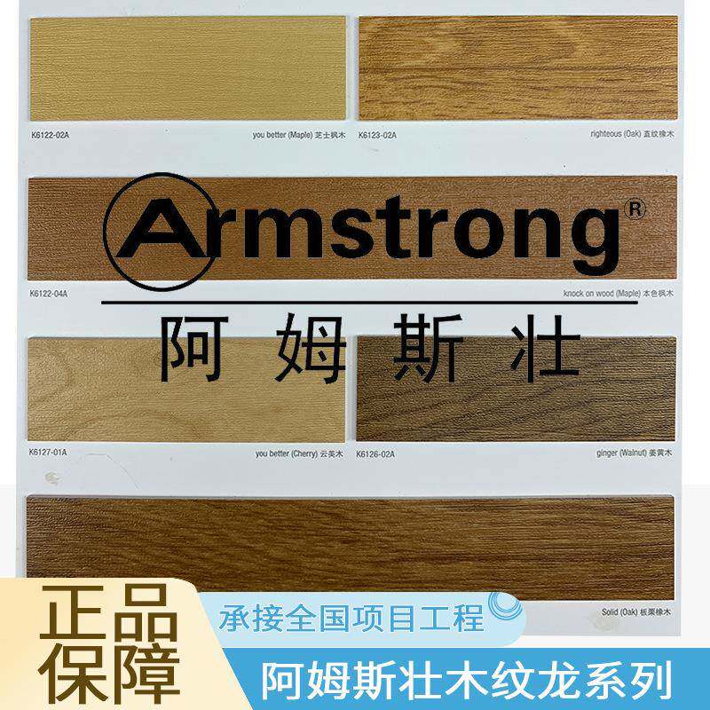 阿姆斯壮pvc地板Armstrong木纹龙系列学校展厅加厚耐磨塑胶地板