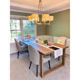 北欧实木餐桌椅组合家用原木大板长桌白蜡木办公会议桌莫比恩餐桌