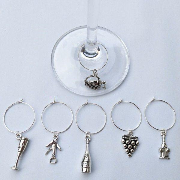 金属酒杯标记环镀银酒杯标签杯标识器酒会杯子区分器派对杯子识别