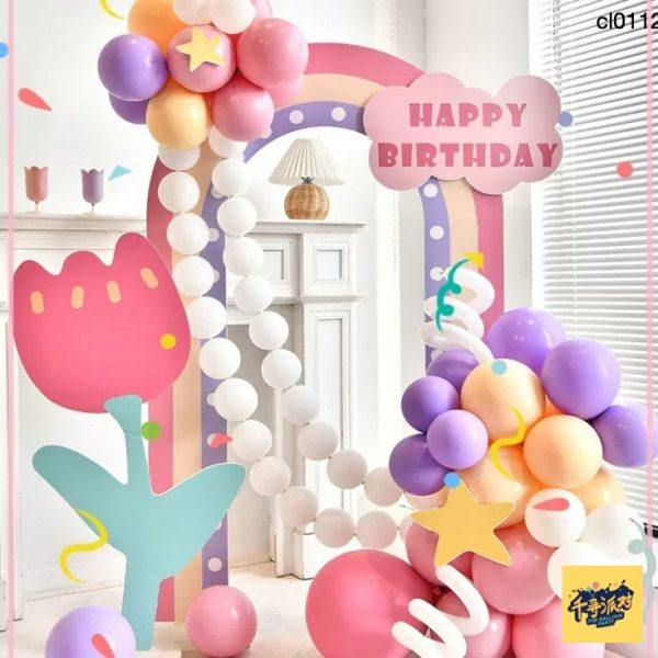 粉色花朵小拱门生日派对实物材料包气球kt板布置,节庆用品/礼品,装扮布置套餐,淘宝优惠券,粉丝福利购,淘宝优惠卷