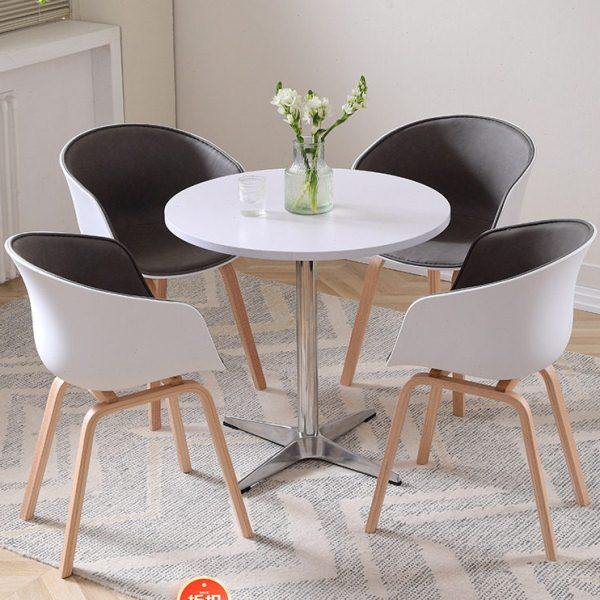 岩板轻奢洽谈桌椅组合展厅营销中心4S店铺接待休息区谈单小圆桌子,住宅家具,岩板餐桌,淘宝优惠券,粉丝福利购,淘宝优惠卷