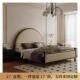 法式 复古实木床美式 圆床头奶油风小户型主卧1.5米1.8米简约双人床