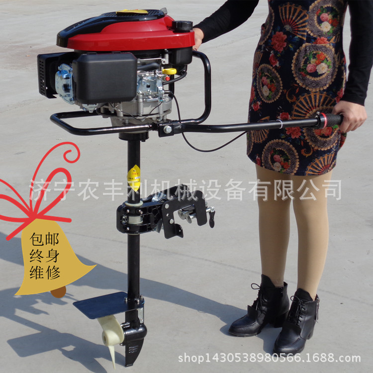 桂林竹排推进器 小竹排悬挂机 小型渔船挂桨机 船挂机配件