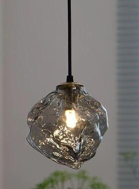 极简艺术冰玻块璃吊灯网意红创吊线灯玄关简约吧77508台厅卧室床