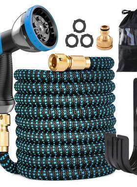 高压家用水洗车水枪缩管软装管花园清洁69260伸浇花喷头水抢套厂