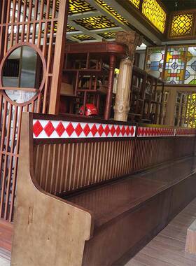 定制中新式墅实木博古架榫卯结新构展示架展示74754柜中式别玄关