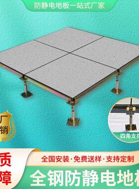 hpl防静电地板机房全钢高架空pvc活动抗静电地板学校600*600地板