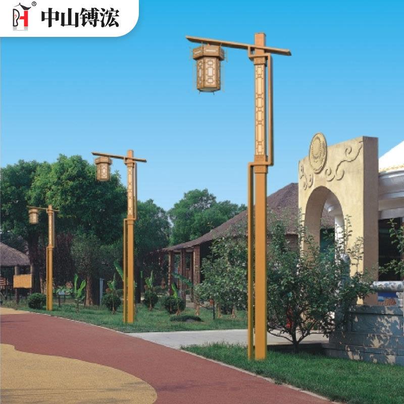 新中式庭院灯别墅园林庭院灯小区拉丝不锈钢led园林景观灯具