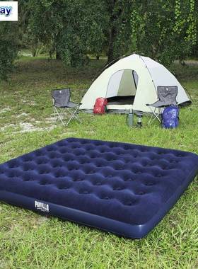 Bestway67004双人特大充气床垫户外休闲充气床透气植绒床垫