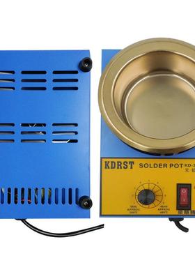 圆形焊锡炉KD-310小型手动调节熔锡炉不锈钢锡锅焊锡炉浸线锅