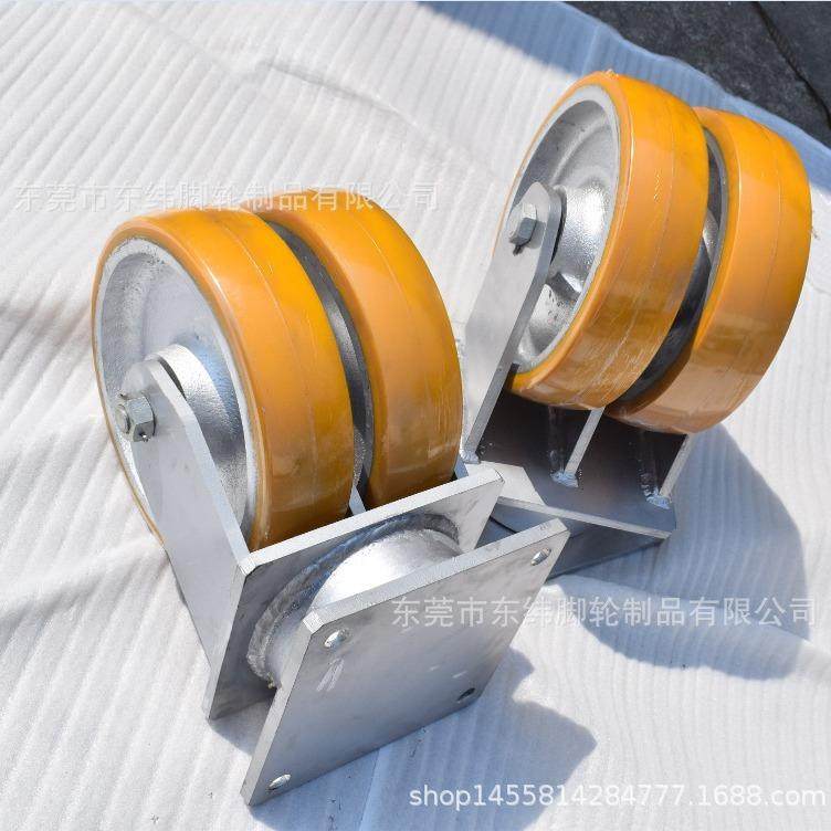 生产超重型工业脚轮黄色聚氨酯PU包银漆生铁万向双轮承重5~10吨,纺织面料/辅料/配套,纺织机械配件,淘宝优惠券,粉丝福利购,淘宝优惠卷