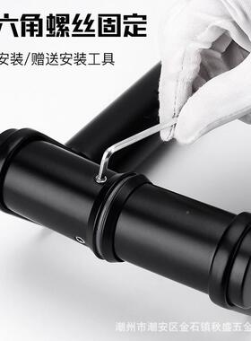 瑰玻璃门GSC钛不锈钢拉刀头黑色玫金金拉丝有框门木手门拐角偏位