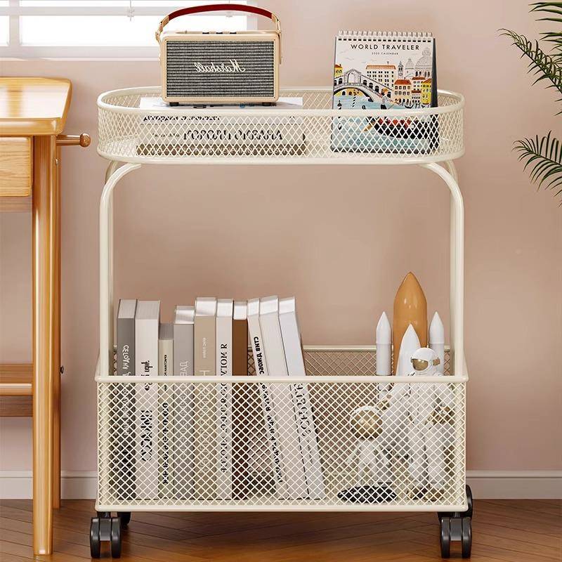 多层架架落地置物高中生书桌旁带轮收纳可移17103816动零食架简架