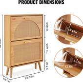 简约木质鞋 日式 编日式 柜窄家用户门22系列鞋 柜薄藤柜 入小口户型鞋