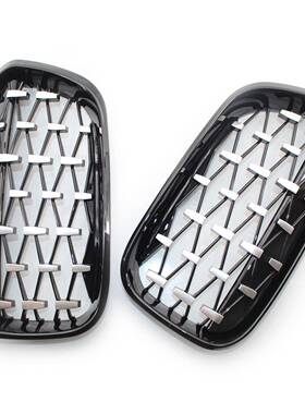 适用于宝马12系中网改装115-7年F进0两厢版前杠中网格栅55614气风