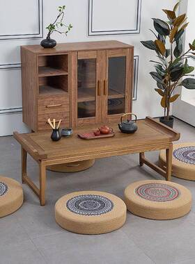 客修厅大榻草蒲团坐垫地上坐墩榻米FS758881打人坐禅垫懒跪拜蒲草