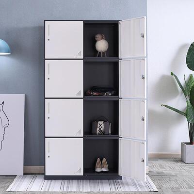 州钢制六门带锁柜更衣全国多文件柜仓发货拆装窄铁皮库储广物柜