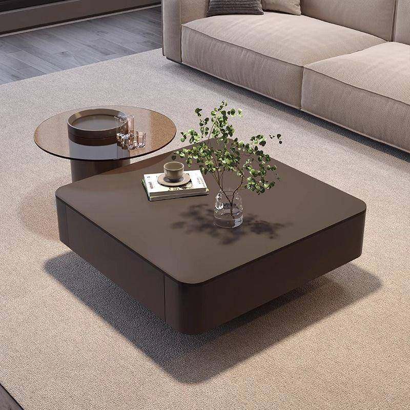 高级感奢意式方形岩板WOA轻茶几型小户简约茶客厅家用黑色桌组合F,电子元器件市场,其它元器件,淘宝优惠券,粉丝福利购,淘宝优惠卷