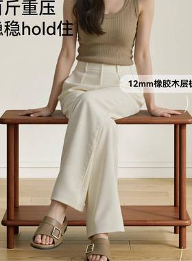 沙BJ0187发边实木小桌子小茶几中古户厅简易沙发边置物架小几型床