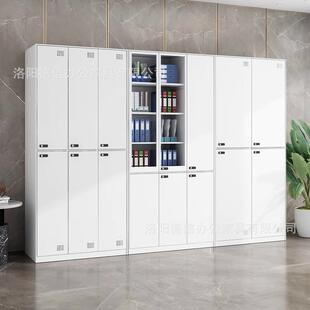 加厚密玻码室锁文件柜更衣办公璃ZLB门带锁柜资料档案柜钢制书防
