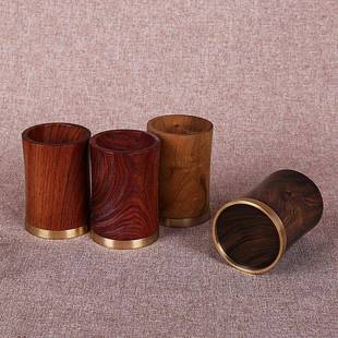 创意木质字竹制笔筒10034刻中国风文房四宝意办公用工艺创工厂LOG
