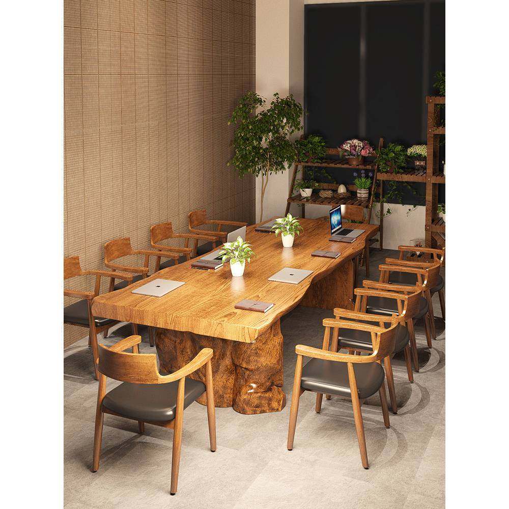 实木会议桌长条桌简约现代洽谈茶桌椅组合工作台大板桌原木办公桌,纺织面料/辅料/配套,纺织机械配件,淘宝优惠券,粉丝福利购,淘宝优惠卷