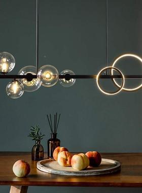 桌餐玻璃吊灯北欧现代简约餐创意个性饭厅吊灯DD000029吧台魔灯豆