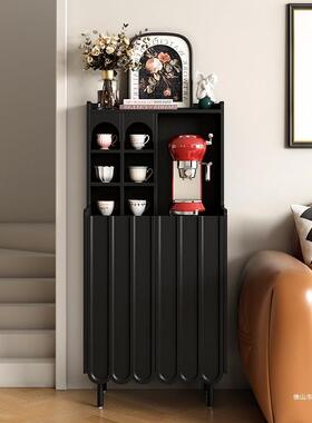 新款轻奢复现古黑型色餐柜小户客EZF厅沙发边边柜代简约咖啡柜茶